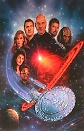 STAR TREK:GENERATIONS  original issue rolled Commemorative Print movie poster