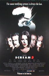 SCREAM 3 original issue rolled Regular 1-sheet movie poster