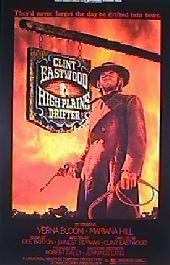 HIGH PLAINS DRIFTER original reissue rolled International 1-sheet movie poster