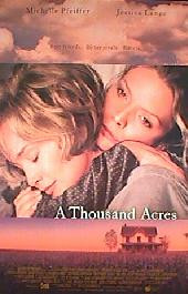 A THOUSAND ACRES original issue rolled double sided 1-sheet movie poster
