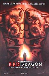 RED DRAGON original issue rolled double sided Advance 1-sheet movie poster