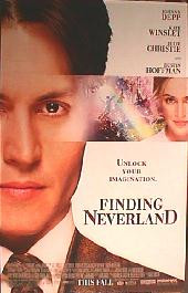 FINDING NEVERLAND original issue rolled double sided 1-sheet movie poster