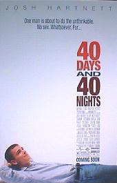 40 DAYS AND 40 NIGHTS original issue rolled 1-sheet movie poster
