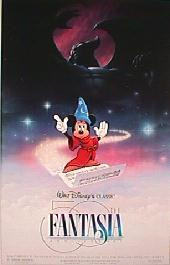 FANTASIA original issue rolled double sided 50th Anniversary 1-sheet movie poster
