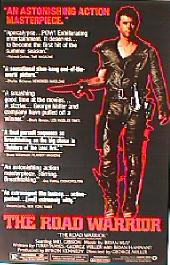 ROAD WARRIOR original issue rolled Style B 1-sheet movie poster