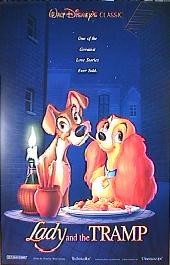 LADY AND THE TRAMP original issue rolled International 1-sheet movie poster