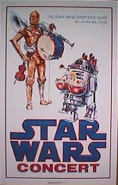 STAR WARS CONCERT POSTER rolled Reprint 1-sheet movie poster