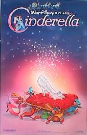 CINDERELLA original reissue rolled Style B 1-sheet movie poster