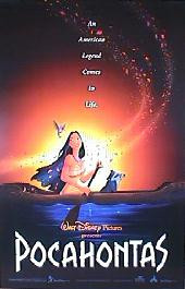 POCAHONTAS original issue double sided Advance 1-sheet movie poster
