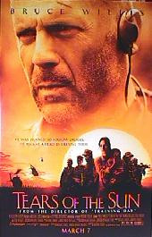 TEARS OF THE SUN original issue rolled double sided 1-sheet movie poster