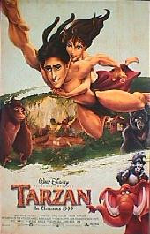 TARZAN '99 original issue rolled double sided Regular 1-sheet movie poster
