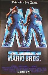 SUPER MARIO BROTHERS original issue rolled double sided 1-sheet movie poster