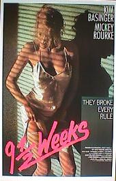 9 1/2 WEEKS original issue rolled International 1-sheet movie poster