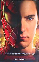 SPIDERMAN II original issue rolled double sided  Advance A 1-sheet movie poster