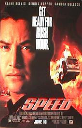 SPEED I original issue rolled double sided Regular 1-sheet movie poster