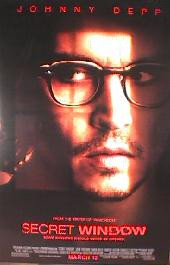 SECRET WINDOW original issue rolled double sided 1-sheet movie poster