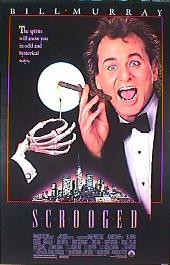 SCROOGED original issue rolled 1-sheet movie poster