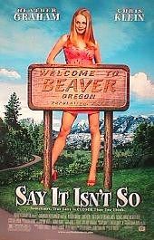 SAY IT ISN'T SO original issue rolled double sided 1-sheet movie poster