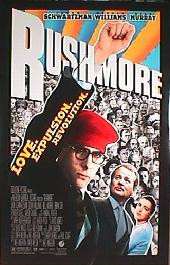 RUSHMORE original issue rolled double sided 1-sheet movie poster