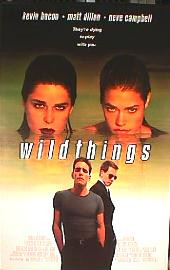 WILD THINGS original issue rolled double sided 1-sheet movie poster
