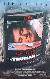 TRUMAN SHOW original issue rolled double sided regular 1-sheet movie poster