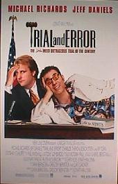 TRIAL & ERROR original issue rolled double sided 1-sheet movie poster