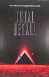 TOTAL RECALL original issue rolled advance 1-sheet movie poster