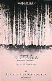 BLAIR WITCH PROJECT original issue rolled double sided advance 1-sheet movie poster