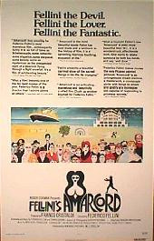 AMARCORD original issue rolled 1-sheet movie poster