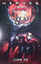 BATMAN & ROBIN original issue rolled advance B 1-sheet movie poster