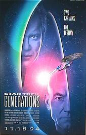 STAR TREK GENERATIONS original issue rolled Regular 1-sheet movie poster