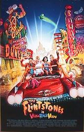 VIVA ROCK VEGAS, THE FLINTSTONES original issue rolled double sided 1-sheet movie poster