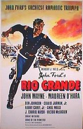 RIO GRANDE original issue rolled Promo 1-sheet movie poster