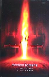 MISSION TO MARS original issue rolled double sided advance 1-sheet movie poster