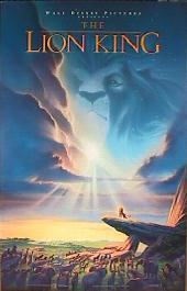 LION KING original issue rolled double sided 1-sheet movie poster