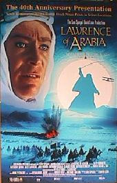 LAWRENCE OF ARABIA 40th Anniversary original issue rolled double sided 1-sheet movie poster