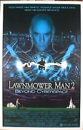 LAWNMOWER MAN 2 original issue rolled double sided 1-sheet movie poster