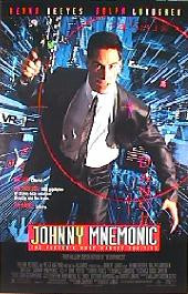 JOHNNY MNEMONIC original issue rolled regular 1-sheet movie poster