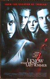 I KNOW WHAT YOU DID LAST SUMMER original issue rolled double sided 1-sheet movie poster