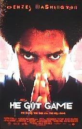 HE GOT GAME original issue rolled double sided 1-sheet movie poster