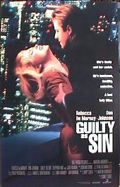 GUILTY AS SIN original issue rolled double sided 1-sheet movie poster