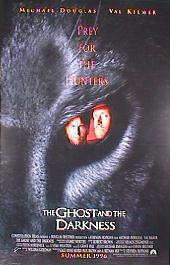 GHOST AND THE DARKNESS original issue rolled double sided advance 1-sheet movie poster