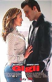 GIGLI original issue rolled double sided 1-sheet movie poster