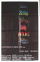 ZELIG original issue folded 1-sheet movie poster