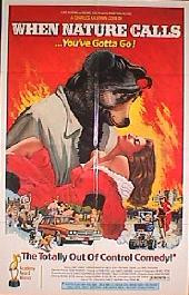 WHEN NATURE CALLS original isue folded 1-sheet movie poster