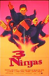 3 NINJAS original issue folded 1-sheet movie poster