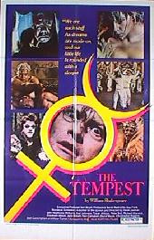 TEMPEST original issue folded 1-sheet movie poster