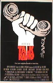 TALK RADIO original issue folded 1-sheet movie poster