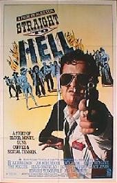 STRAIGHT TO HELL original issue folded 1-sheet movie poster