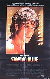 STAYING ALIVE original issue folded 1-sheet movie poster